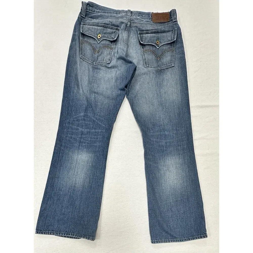 Vintage Levi’s 527 Low Bootcut Jeans Mens Size 36x32 Y2K Flap Pockets Western